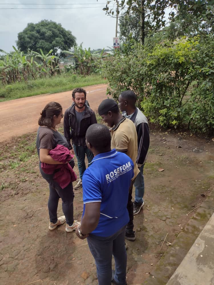 Community discussion at the school