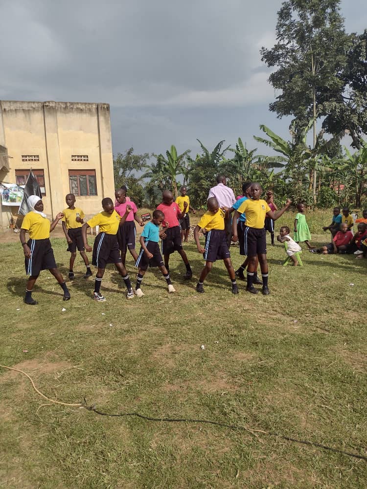 Students doing PE and sports