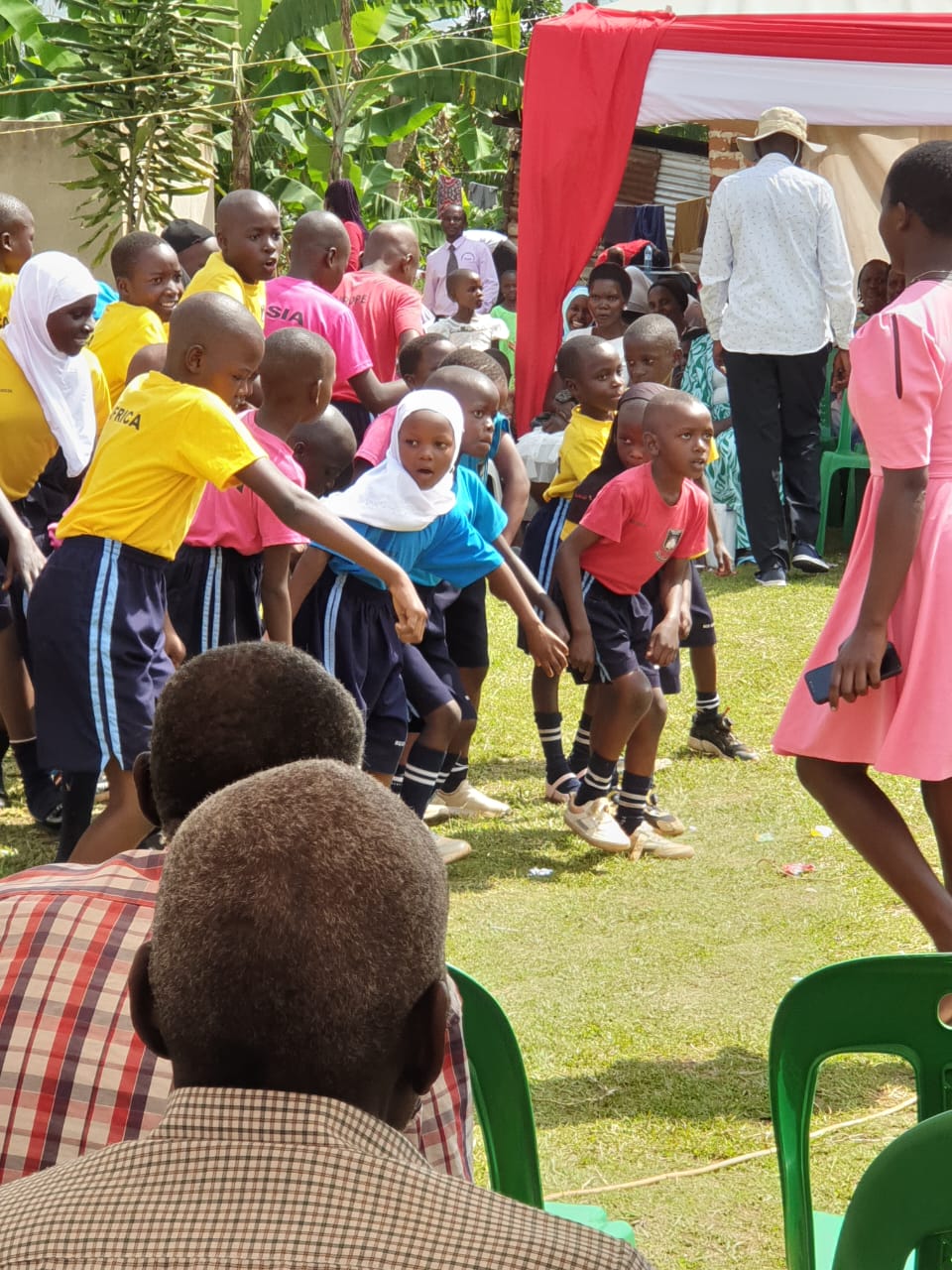 Students at school activities